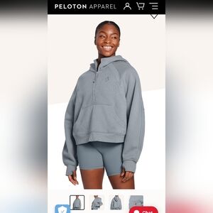 ✨ Host pick ✨ Peloton x Lululemon scuba oversized half zipped hoodie size XL/XXL